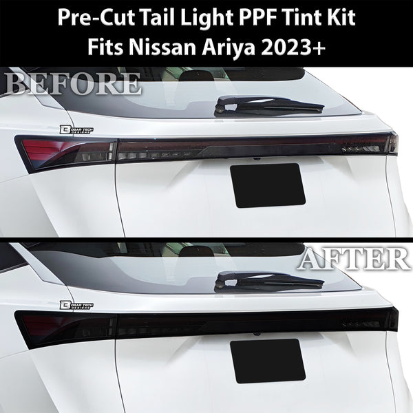 Full Headlight Taillight Precut Smoked PPF Tint Kit Film Overlay Fits Nissan Ariya 2023