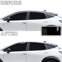 Vinyl Chrome Delete Side Window Blackout Decal Stickers Overlay Film Fits Nissan Ariya 2023