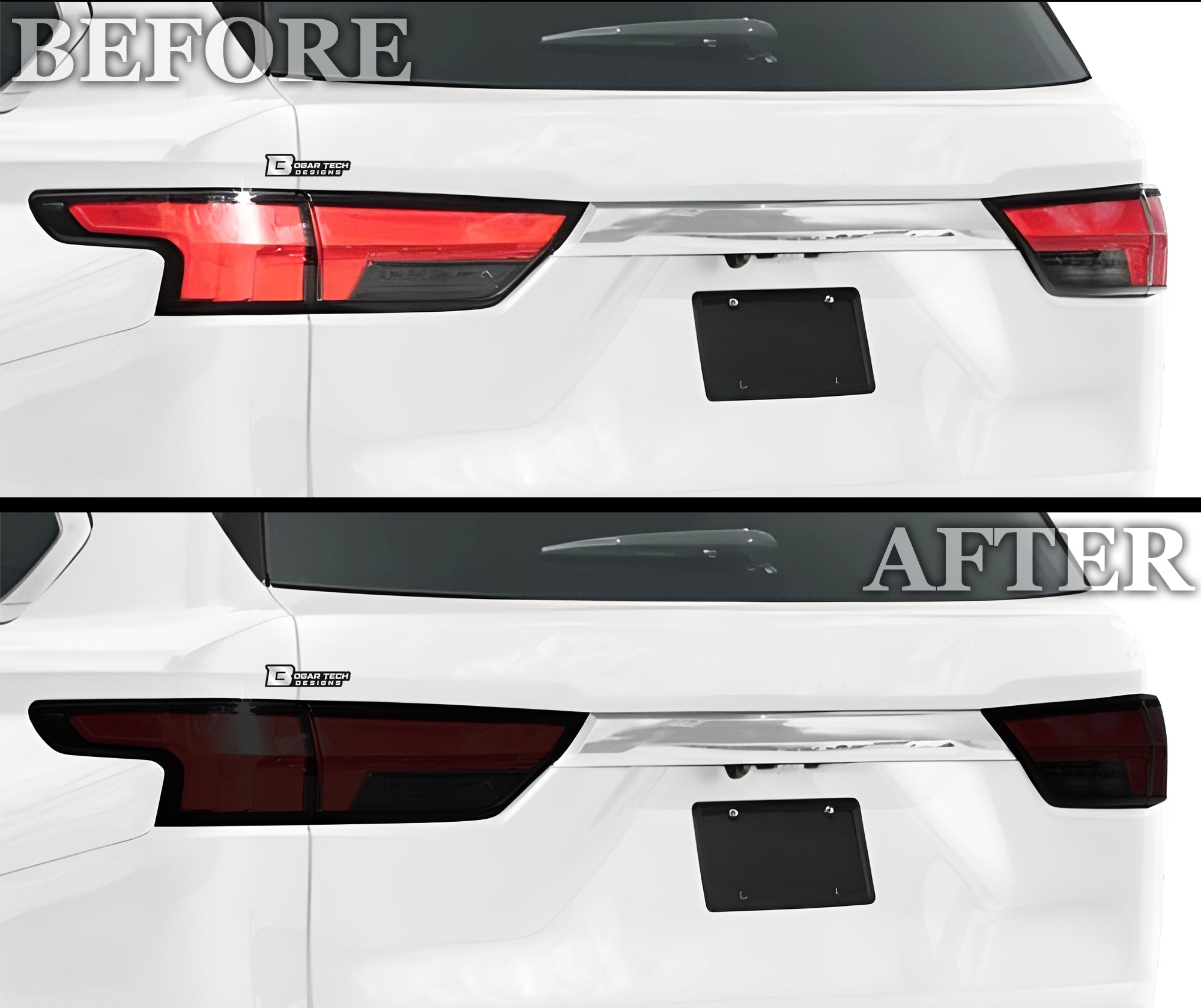Full Headlight Taillight Precut Smoked PPF Tint Kit Film Overlay Fits Toyota Sequoia 2023 - 2025 - Bogar Tech Designs