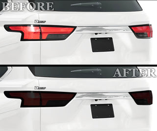 Full Headlight Taillight Precut Smoked PPF Tint Kit Film Overlay Fits Toyota Sequoia 2023+