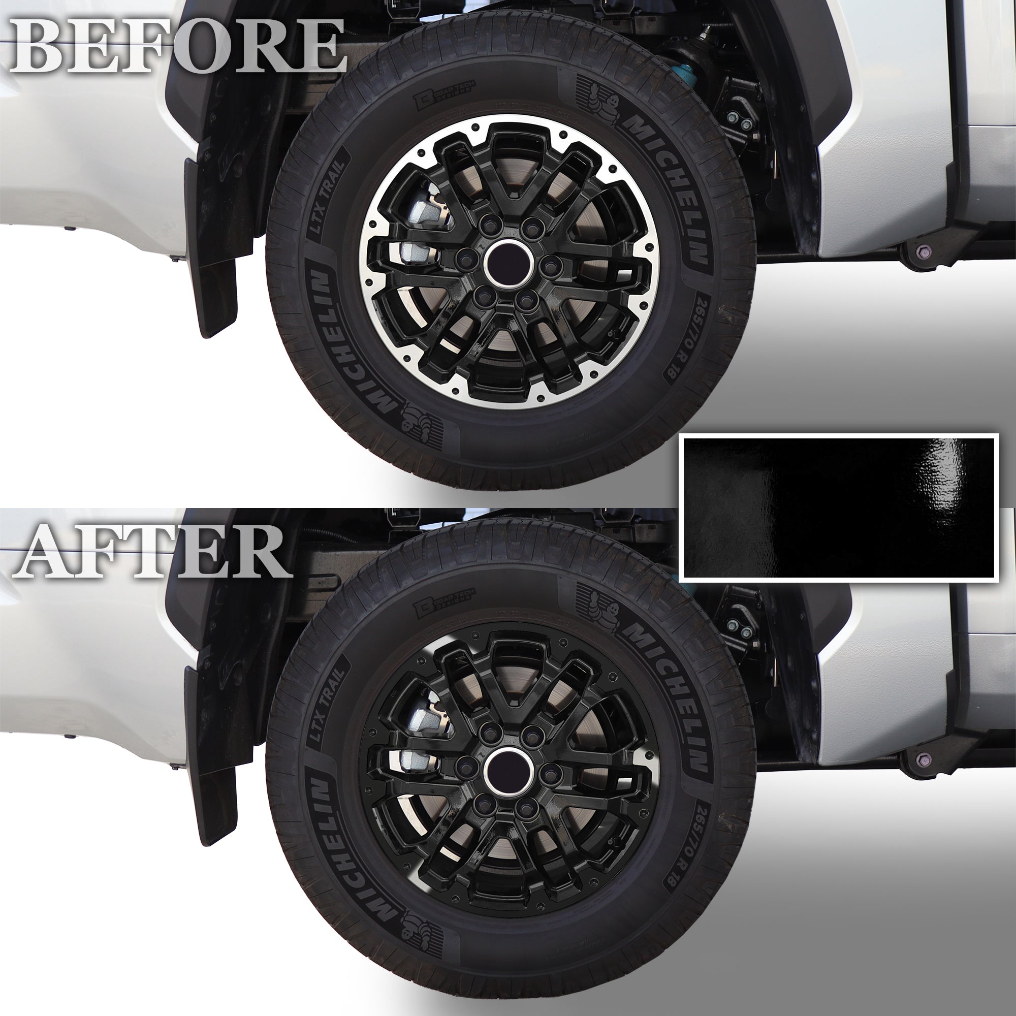 Vinyl Chrome Delete Grille Side Window Rear Wheel Blackout Decal Stickers Overlay Film Fits Toyota Sequoia 2023 - 2025 - Bogar Tech Designs