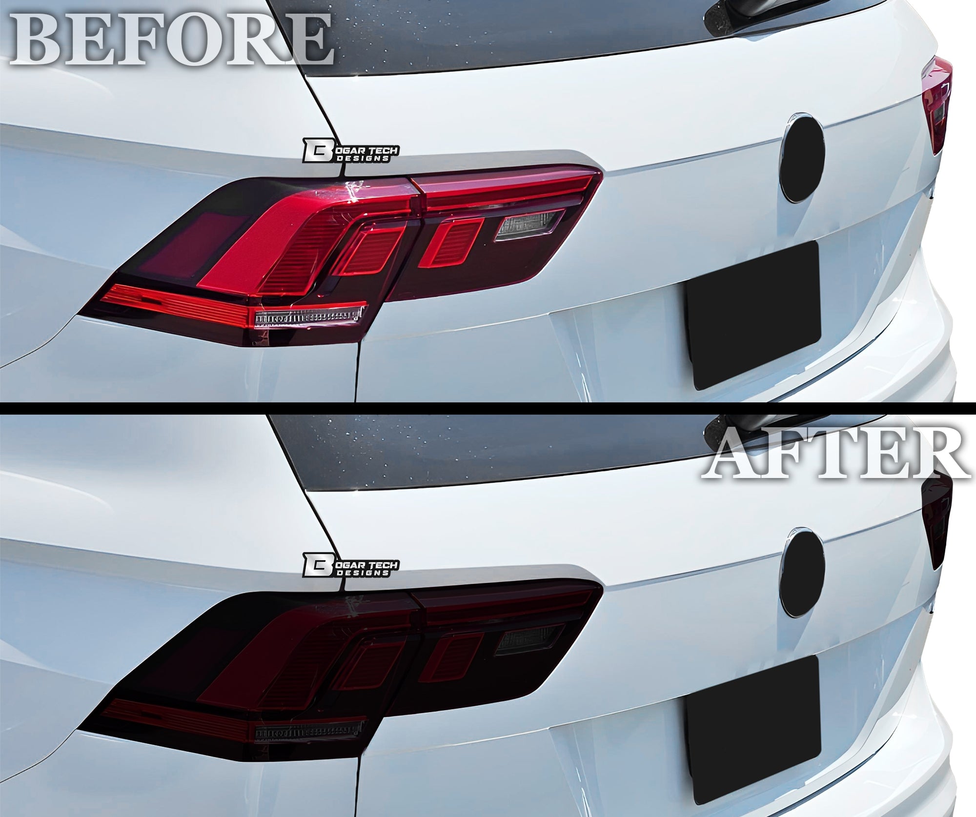Full Headlight Taillight Precut Smoked PPF Tint Kit Film Overlay Fits Volkswagen Tiguan 2018 - 2024 - Bogar Tech Designs