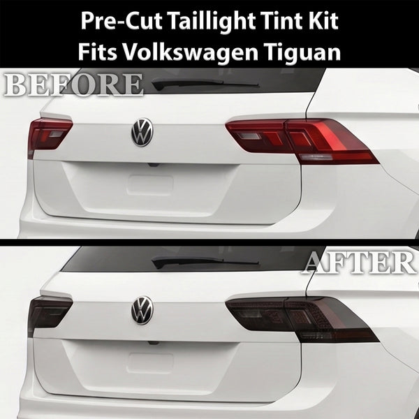 Volkswagen Tiguan 2022–2024 Dark Smoke Headlight & Taillight Tint Kit – Precut Vinyl Lens Overlays