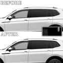 Vinyl Chrome Delete Grille Window Wheel Blackout Decal Stickers Overlay Film Fits Volkswagen Tiguan