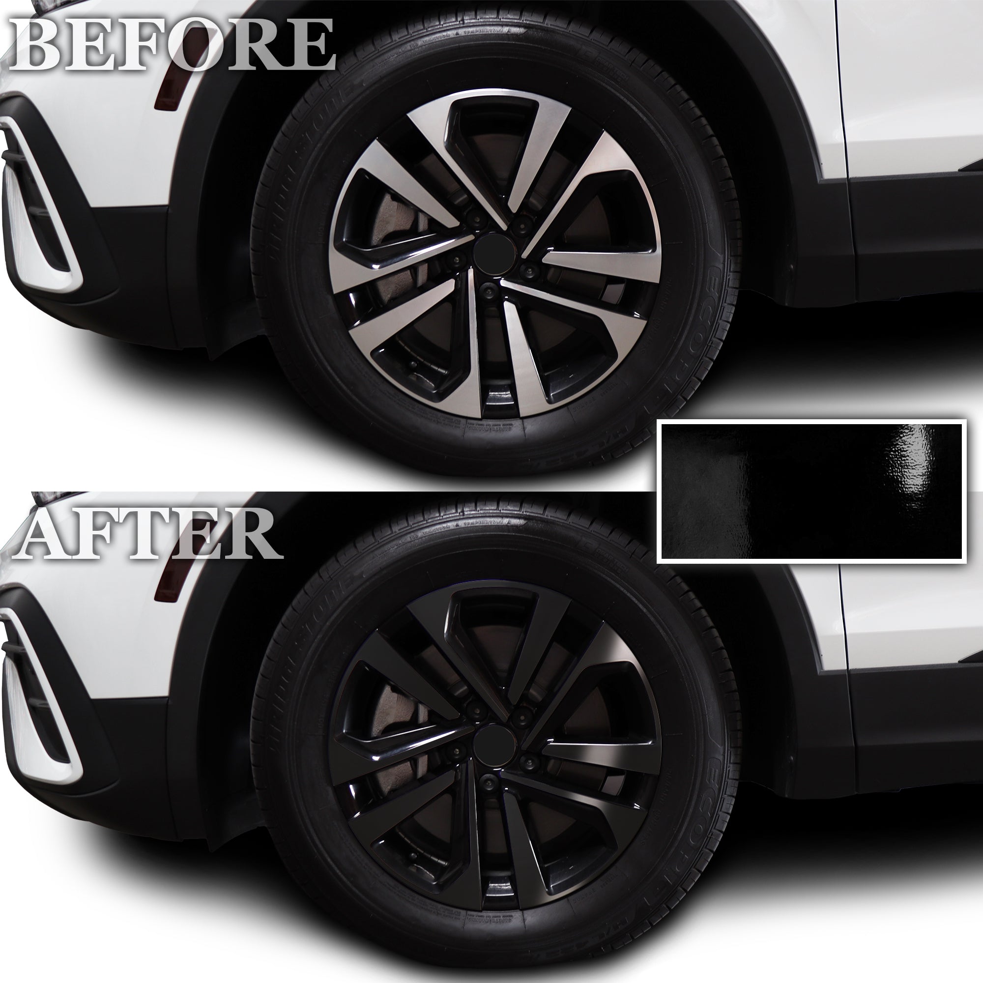 Vinyl Chrome Delete Grille Window Wheel Blackout Decal Stickers Overlay Film Fits Volkswagen Tiguan - Bogar Tech Designs