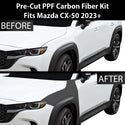 Fits Mazda CX-50 2023+ Precut Premium Gloss Black Carbon Fiber Fender Paint Protection Film PPF Decal Film Kit Cover