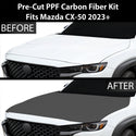 Fits Mazda CX-50 2023+ Precut Premium Gloss Black Carbon Fiber Hood Paint Protection Film PPF Decal Film Kit Cover