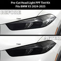 Full Headlight Taillight Precut Smoked PPF Tint Kit Film Overlay Fits BMW X5 2024+