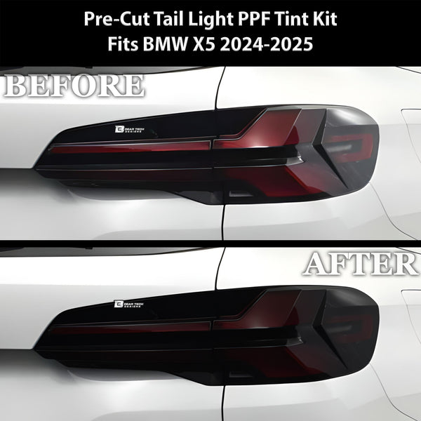 Full Headlight Taillight Precut Smoked PPF Tint Kit Film Overlay Fits BMW X5 2024+