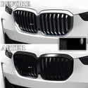 Vinyl Chrome Delete Grille Side Window Blackout Decal Stickers Overlay Film Fits BMW X5