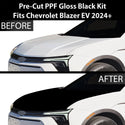 Fits Chevrolet Blazer EV 2024+ Precut Premium Gloss Black Carbon Fiber Hood Paint Protection Film PPF Decal Film Kit