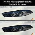 Full Headlight Taillight Precut Smoked PPF Tint Kit Film Overlay Fits BMW X6