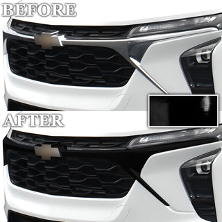 Vinyl Chrome Delete Front Grille Wheel Rim Blackout Decal Stickers Overlay Film Fits Chevrolet Trax 2024-2025