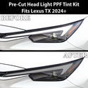 Full Headlight Taillight Precut Smoked PPF Tint Kit Film Overlay Fits Lexus TX 2024+