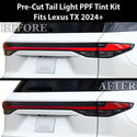 Full Headlight Taillight Precut Smoked PPF Tint Kit Film Overlay Fits Lexus TX 2024+