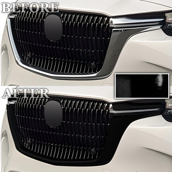 Vinyl Chrome Delete Side Window Trim Front Grille Blackout Decal Stickers Overlay Film Fits Mazda CX-90 2024-2025