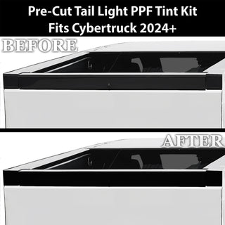 Full Headlight Taillight Precut Smoked PPF Tint Kit Film Overlay Fits Tesla Cybertruck