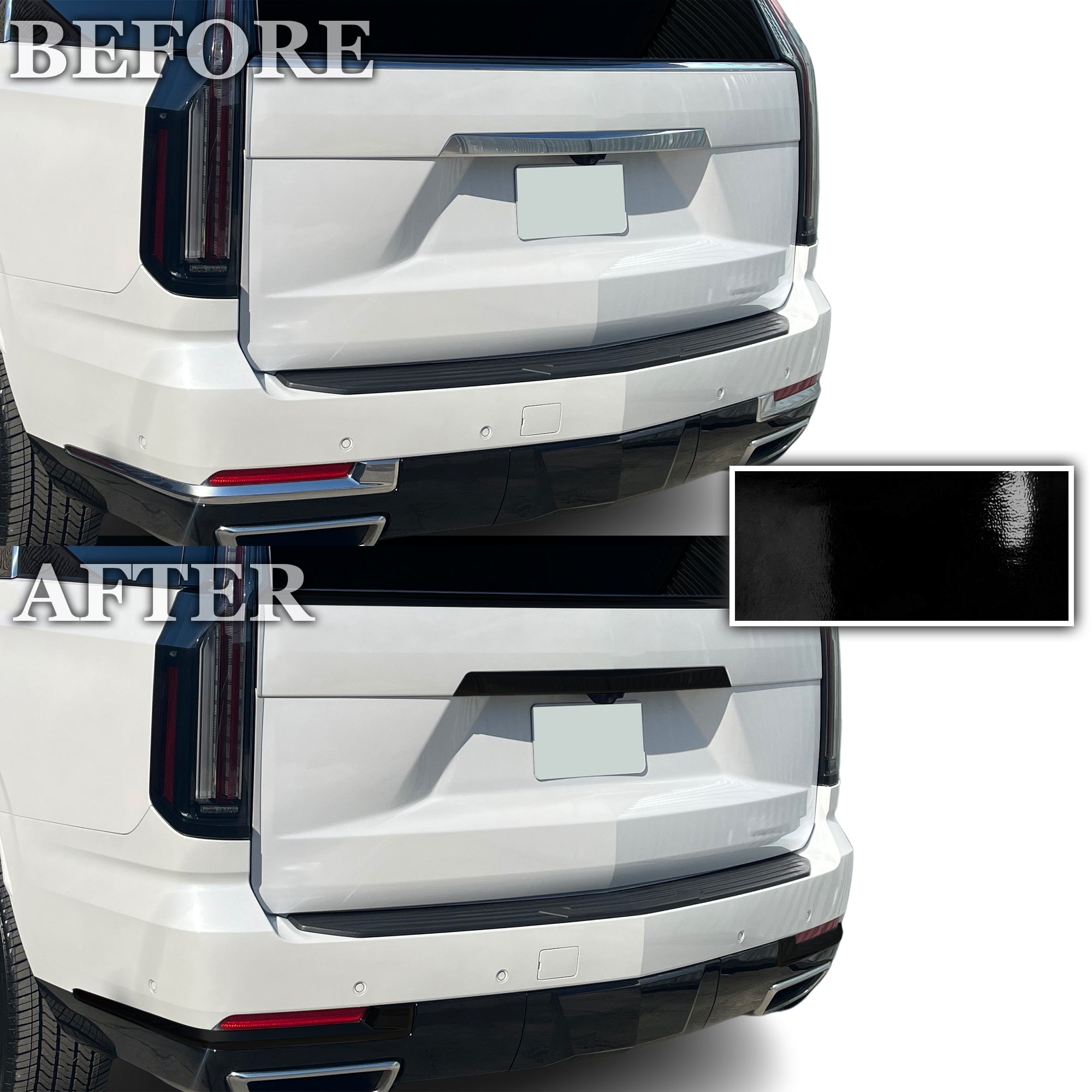 Cadillac Escalade 2021-2026 Blackout Chrome Delete Kit - Precut Gloss Black Vinyl Overlays