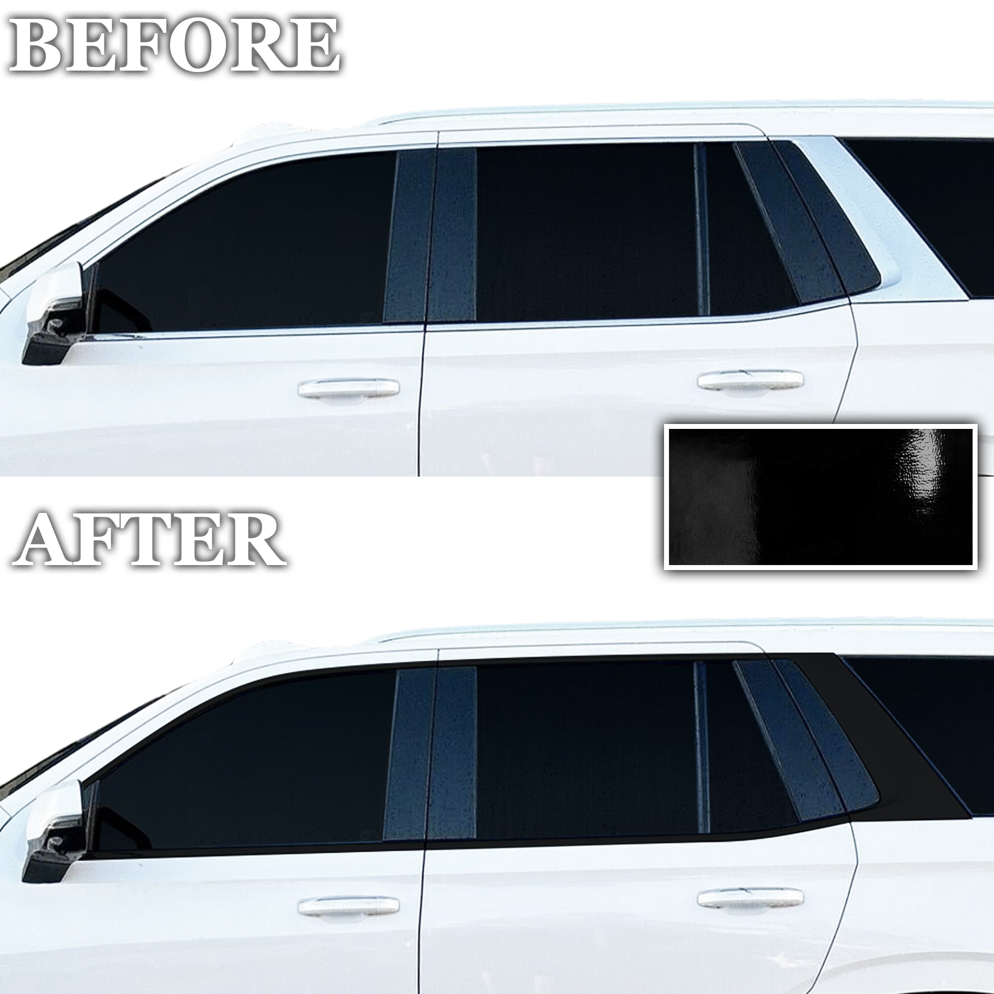 Cadillac Escalade 2021-2026 Blackout Chrome Delete Kit - Precut Gloss Black Vinyl Overlays