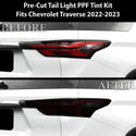 Full Headlight Taillight Precut Smoked PPF Tint Kit Film Overlay Fits Chevrolet Traverse 2022-2023