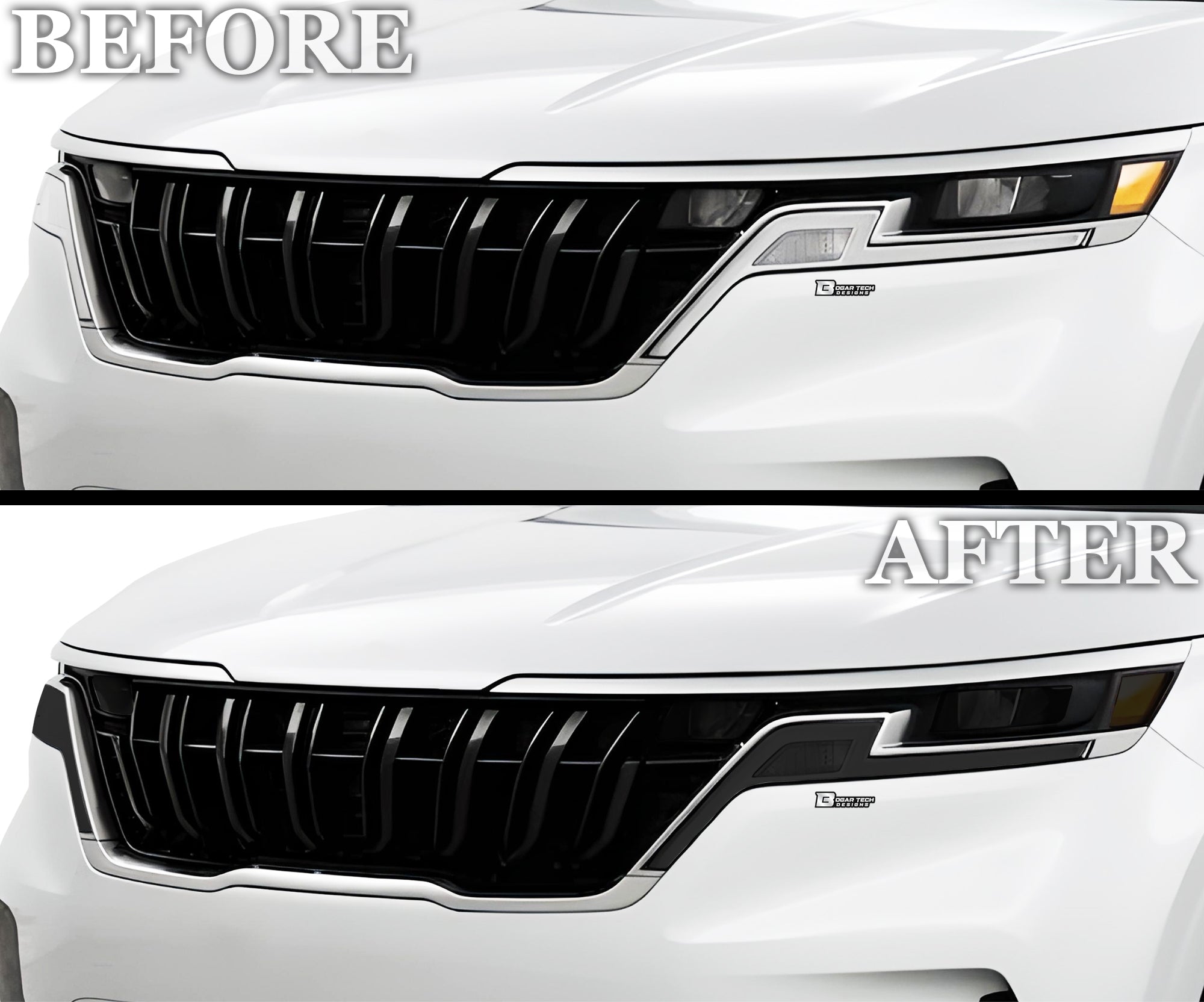 Full Headlight Taillight Precut Smoked PPF Tint Kit Film Overlay Fits Kia Carnival 2022 - 2024 - Bogar Tech Designs