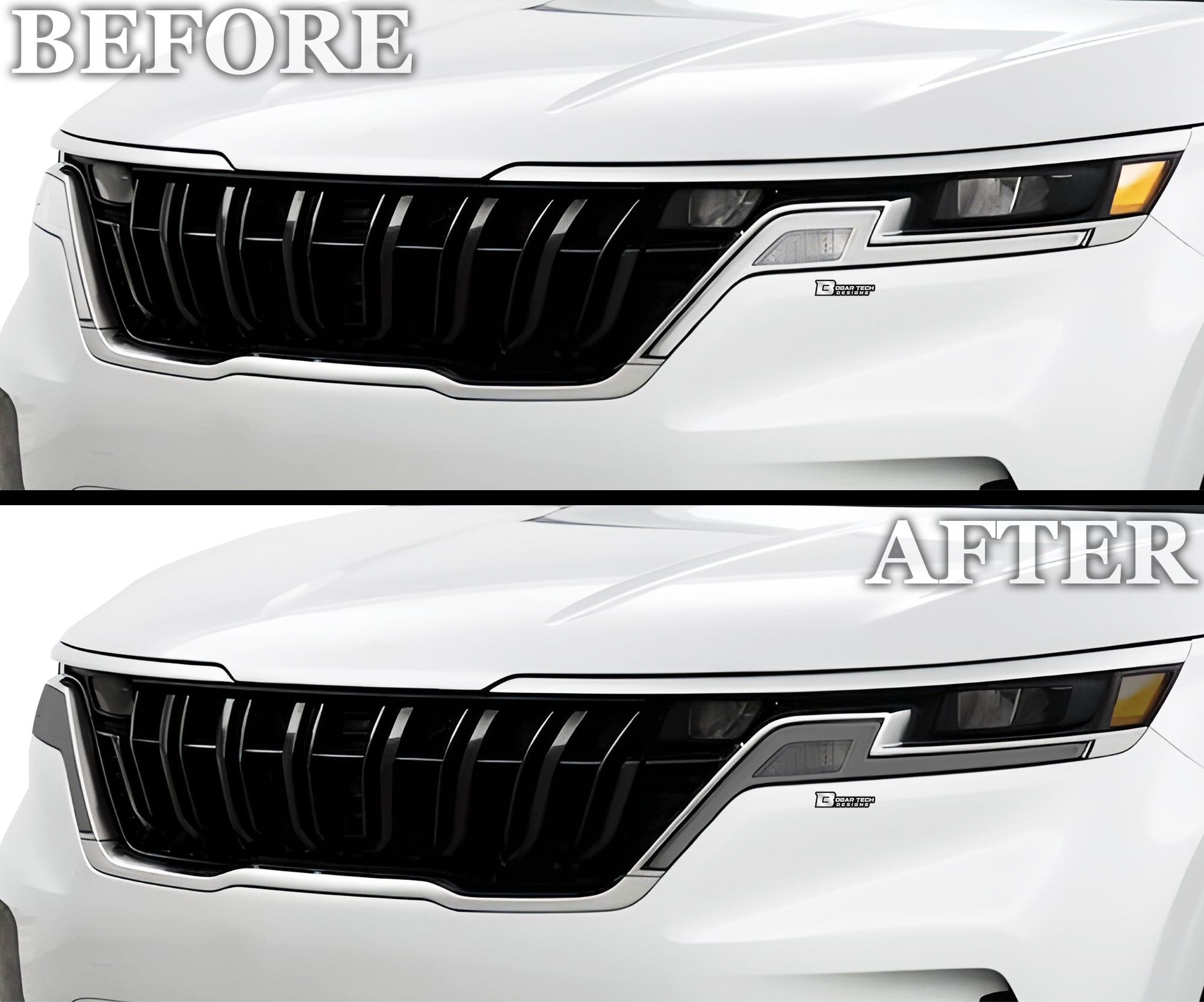 Full Headlight Taillight Precut Smoked PPF Tint Kit Film Overlay Fits Kia Carnival 2022 - 2024 - Bogar Tech Designs