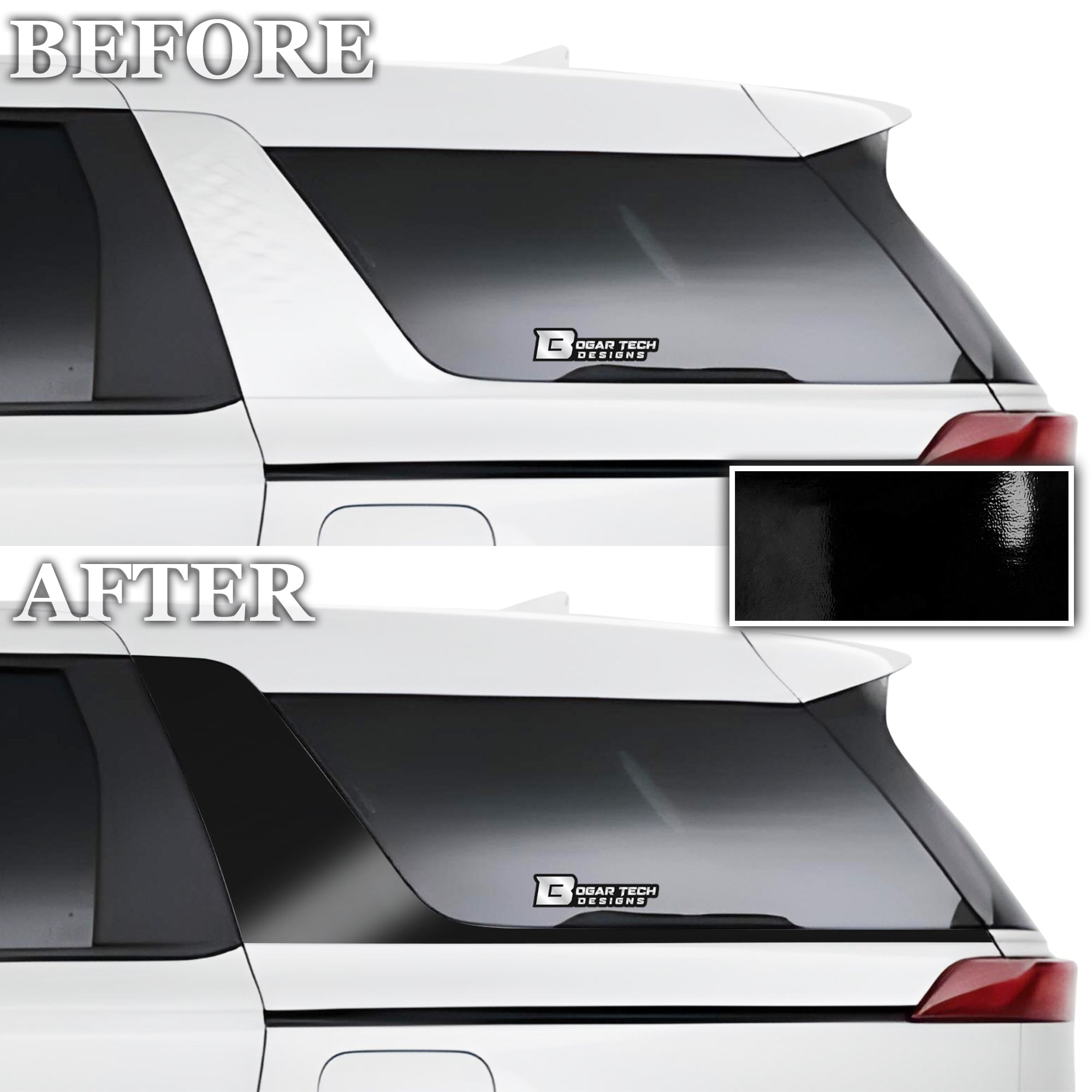Vinyl Chrome Delete Grille Side Window Rear Blackout Decal Stickers Overlay Film Fits Kia Carnival 2022 - 2025 - Bogar Tech Designs