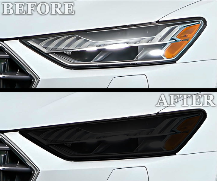Full Headlight Taillight Precut Smoked PPF Tint Kit Film Overlay Fits Audi S7 A7 Sportback 2019 - 2024 - Bogar Tech Designs