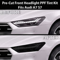 Audi S7 A7 Sportback 2019–2026 Dark Smoke Headlight & Taillight Tint Kit – Precut Vinyl Lens Overlays