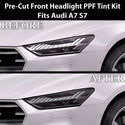 Audi S7 A7 Sportback 2019–2026 Dark Smoke Headlight & Taillight Tint Kit – Precut Vinyl Lens Overlays