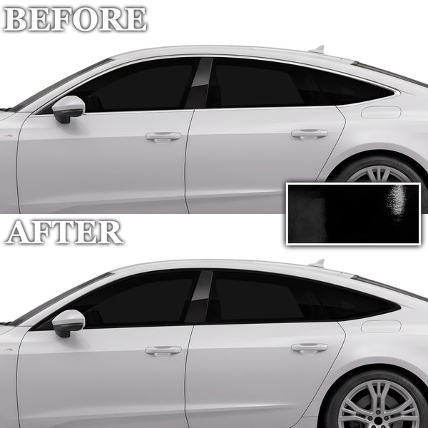 Audi A7 & S7 Sportback 2019-2026 Blackout Chrome Delete Kit - Precut Gloss Black Vinyl Overlays