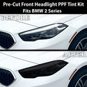 Fits BMW 2 Series 2020-2024 Full Headlight Taillight Precut Smoked PPF Tint Kit Film Overlay