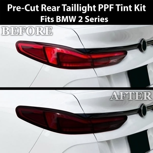 Fits BMW 2 Series 2020-2024 Full Headlight Taillight Precut Smoked PPF Tint Kit Film Overlay