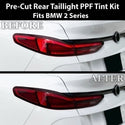 Fits BMW 2 Series 2020-2024 Full Headlight Taillight Precut Smoked PPF Tint Kit Film Overlay