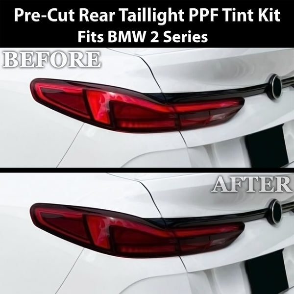 Fits BMW 2 Series 2020-2024 Full Headlight Taillight Precut Smoked PPF Tint Kit Film Overlay