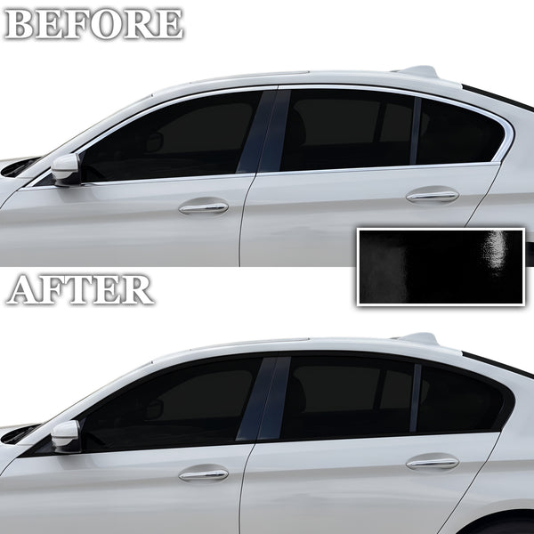 BMW 5 Series 2018-2023 Blackout Chrome Delete Kit – Precut Gloss Black Vinyl Overlays