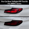 BMW 5 Series 2021–2023 Dark Smoke Headlight & Taillight Tint Kit – Precut Vinyl Lens Overlays