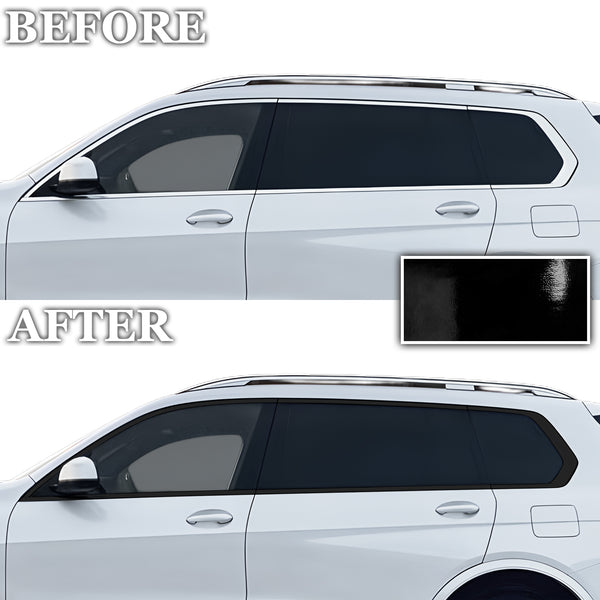 BMW X7 2019-2026 Blackout Chrome Delete Kit – Precut Gloss Black Vinyl Overlays