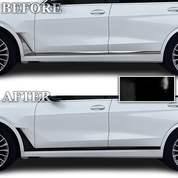 BMW X7 2019-2026 Blackout Chrome Delete Kit – Precut Gloss Black Vinyl Overlays