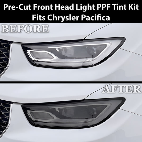 Chrysler Pacifica 2021-2026 Dark Smoke Headlight & Taillight Tint Kit – Precut Vinyl Lens Overlays