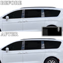 Chrysler Pacifica 2017-2026 Blackout Chrome Delete Kit – Precut Gloss Black Vinyl Overlays