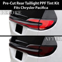 Chrysler Pacifica 2021-2026 Dark Smoke Headlight & Taillight Tint Kit – Precut Vinyl Lens Overlays