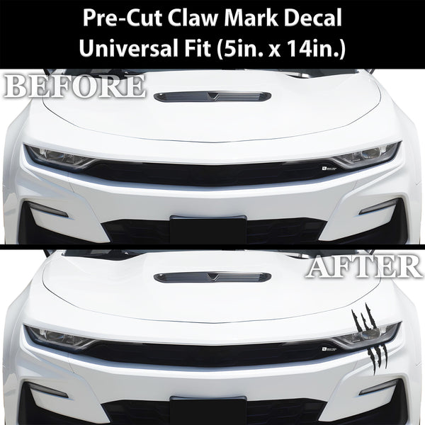 Animal Claw Mark Vinyl Overlay Decal Stickers Universal Fit