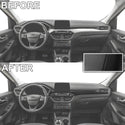 Fits Ford Escape 2020-2025 Interior Dashboard & Door Trim Vinyl Decal Stickers Cover Overlay, Carbon Fiber & Gloss Black & Suede Velvet