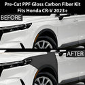 Fits Honda CR-V 2023+ Precut Premium Gloss Black Carbon Fiber Fender Paint Protection Film PPF Decal Film Kit