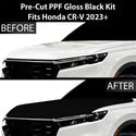 Fits Honda CR-V 2023+ Precut Premium Gloss Black Carbon Fiber Hood Paint Protection Film PPF Decal Film Kit