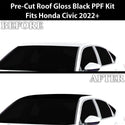 Fits Honda Civic 2022+ Precut Premium Gloss Black Carbon Fiber Roof Paint Protection Film PPF Decal Film Kit Cover