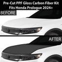 Fits Honda Prologue 2024+ Precut Premium Gloss Black Carbon Fiber Hood Paint Protection Film PPF Decal Film Kit