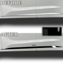 Side Window Skirt Vinyl Chrome Delete Trim Blackout Decal Stickers Overlay Film Fits Hyundai Palisade 2020-2024