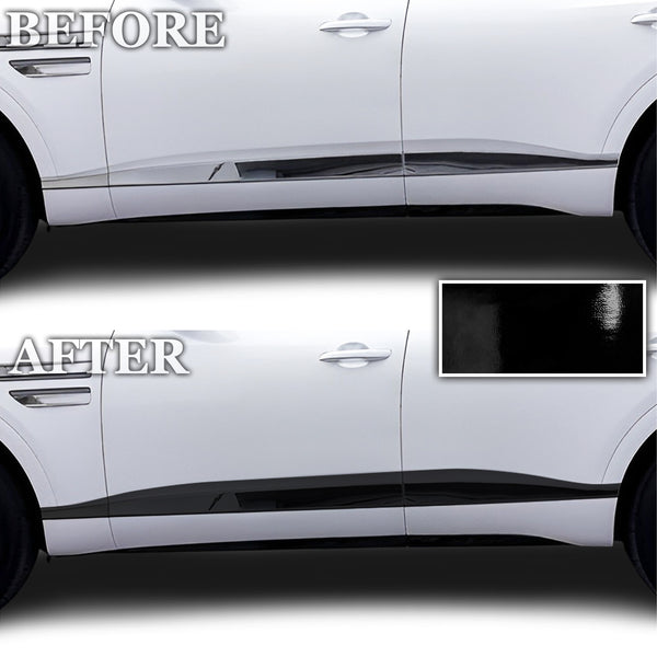 Genesis GV80 SUV Blackout Chrome Delete Kit – Precut Gloss Black Vinyl Overlays Film